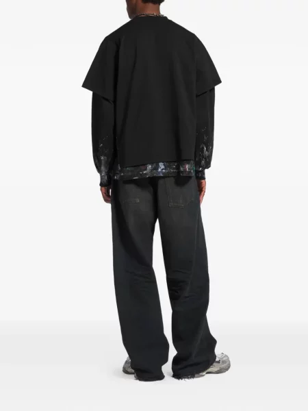 Blugi Balenciaga cu 5 buzunare negru