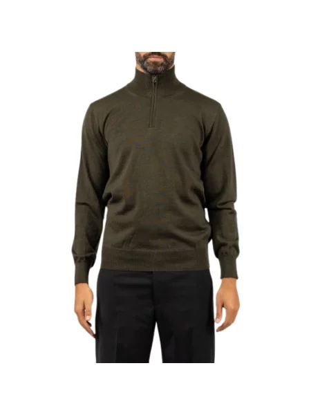 Sweter z golfem Brooksfield zielony