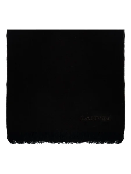 Fular Lanvin cu broderie negru