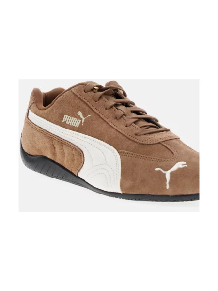 Sneakersy Puma skórzane brązowe