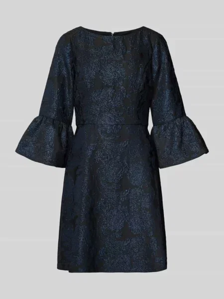 Sukienka koktajlowa z kwiatowym haftem na całej powierzchni Adrianna Papell