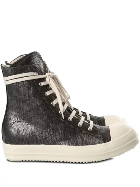 Sneakerși Rick Owens Drkshdw cu șireturi din dantelă maro