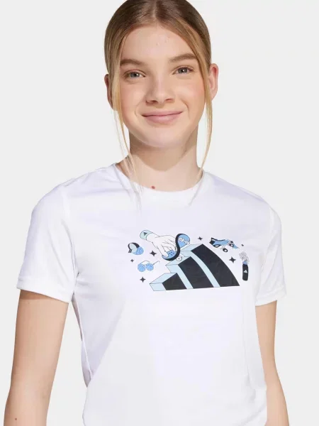 Дитяча Спортивна футболка adidas CLIMACOOL ANIMAL GRAPHIC KIDS білий