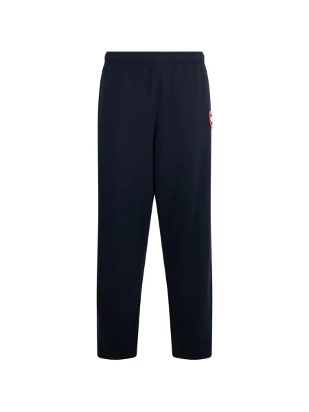 Pantaloni Canada Goose cu autograf albastru