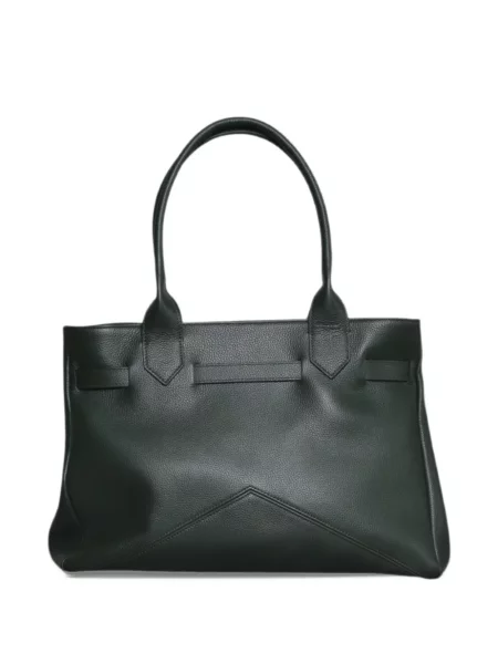 Geantă shopper Ballantyne din piele verde
