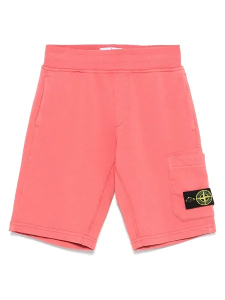 Szorty dziecięce Stone Island różowe