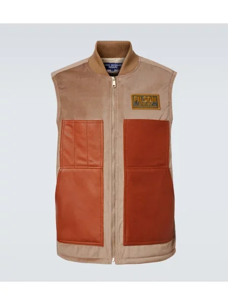 Usnjeni telovnik Junya Watanabe rjava