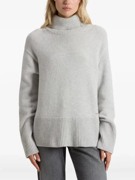 Pulover Woolrich de lână gri