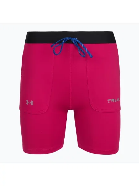 Pantaloni scurți pentru femei Under Armour Trail Run Fitted shaded fuchsia/black negru