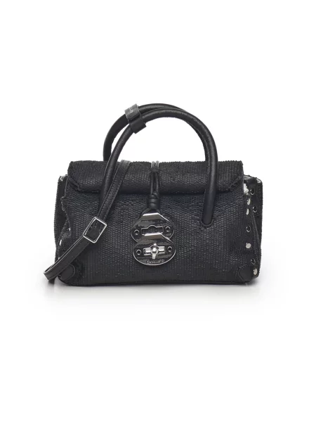 Torebka skórzana Zanellato skórzana czarna