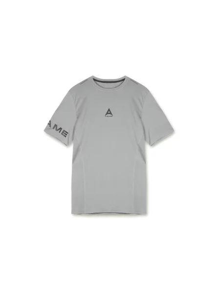 A-Game Tricou funcțional Flux gri negru