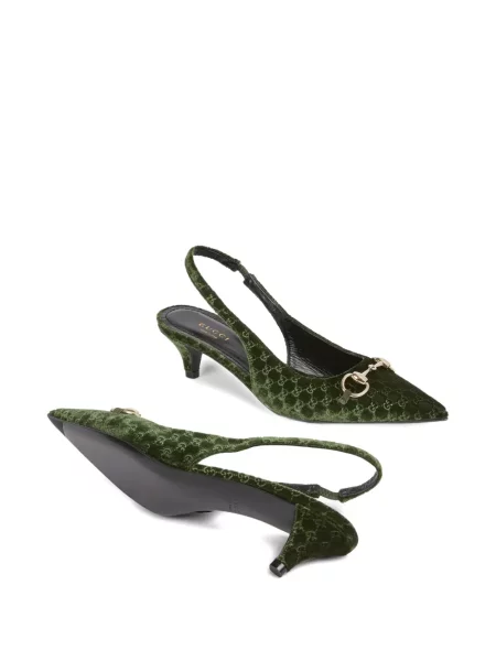 Pantofi cu toc Gucci verde