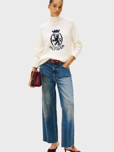 Вовняна водолазка Tommy Hilfiger біла