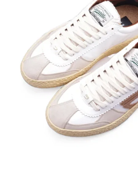 Sneakerși Puraai din piele alb