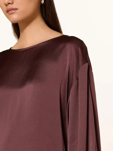 Ottod'ame Bluzka Z Satyny braun