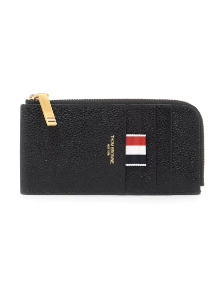 Portfel Thom Browne skórzany czarny