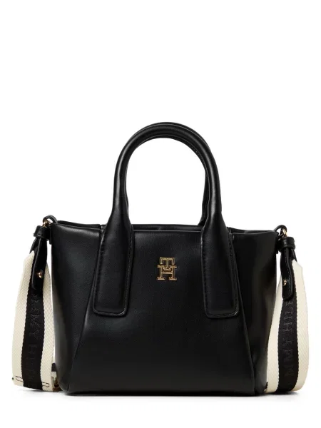 Tommy Hilfiger torba na ramię Kobiety Sztuczna skóra jednolity ONE SIZE czarny