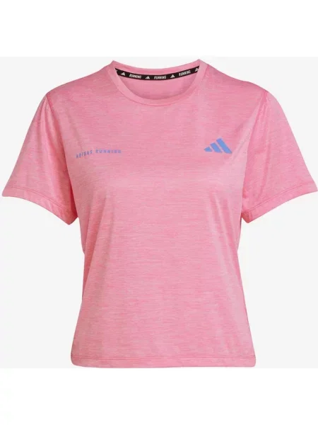 Koszulka Adidas Own The Run Melange L różowa