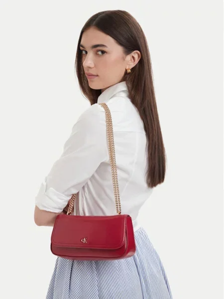 Ogrlica Calvin Klein crvena