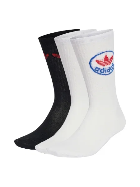 ADIDAS ORIGINALS Șosete Trefoil albastru / roșu / negru alb