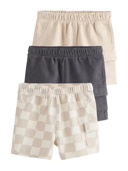 Next Pantaloni maro cămilă / gri piatră alb