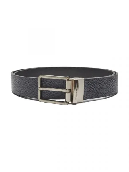 Armani Exchange De piele curea cu două fețe negru