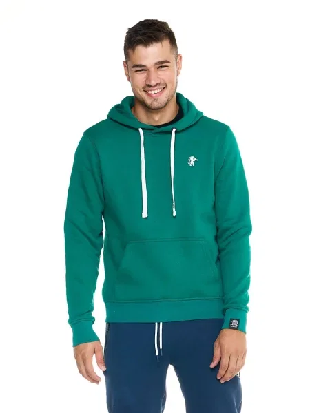 Bluza z z kaptur na co dzień na siłownię zielona