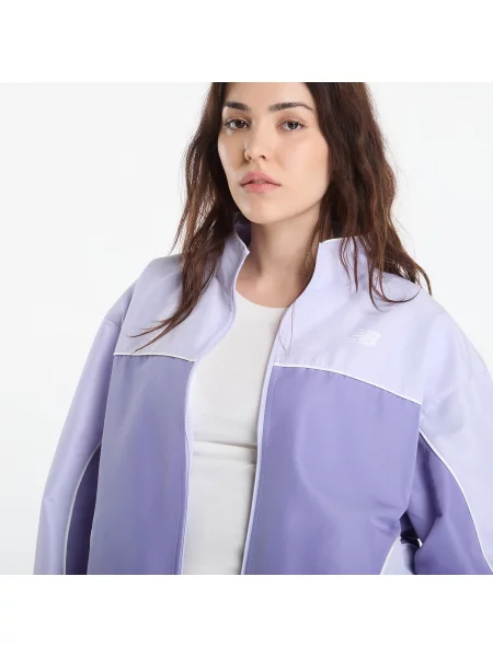 Jachetă New Balance Trackside Woven Jacket Dark Smoked M violet