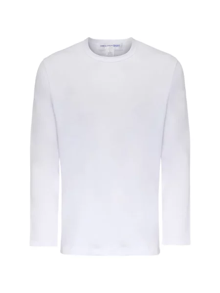 Lung tricou Comme Des Garçons Shirt alb