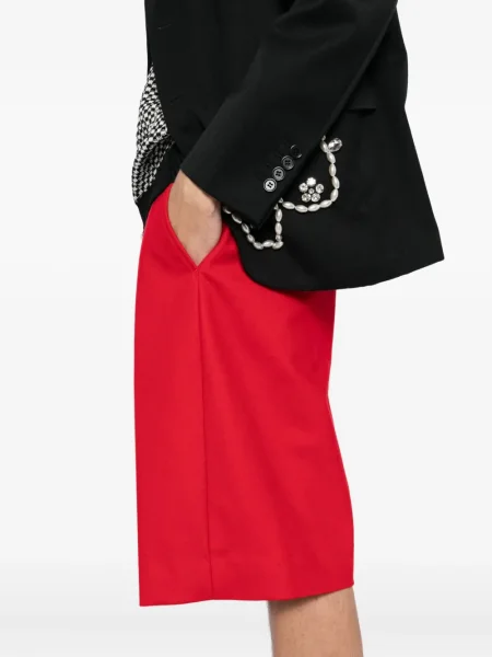 Вълнени шорти Comme Des Garçons червено