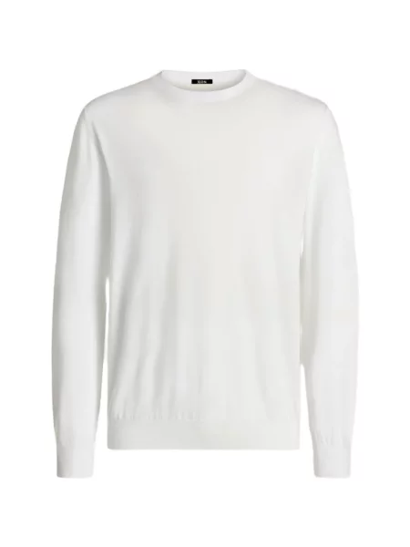 Tricou Kiton cu decolteu rotund alb