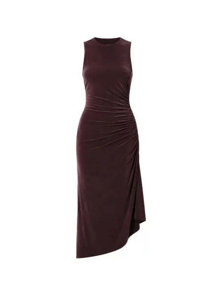 Rochie Agolde cu volane asimetrică violet