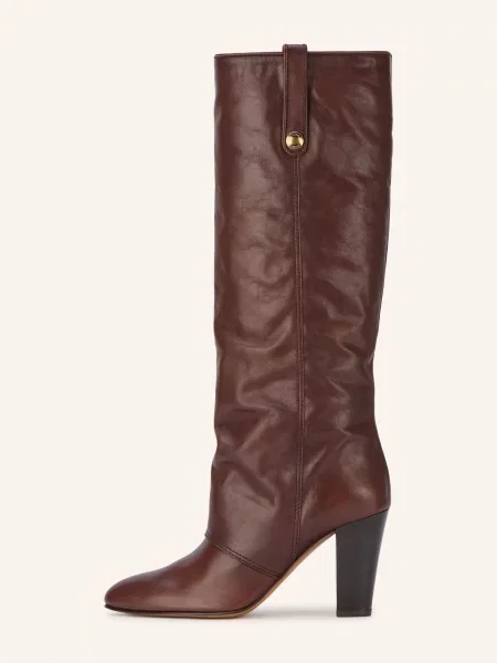 Chloé Kozačky Anouk sooty brown hnědé