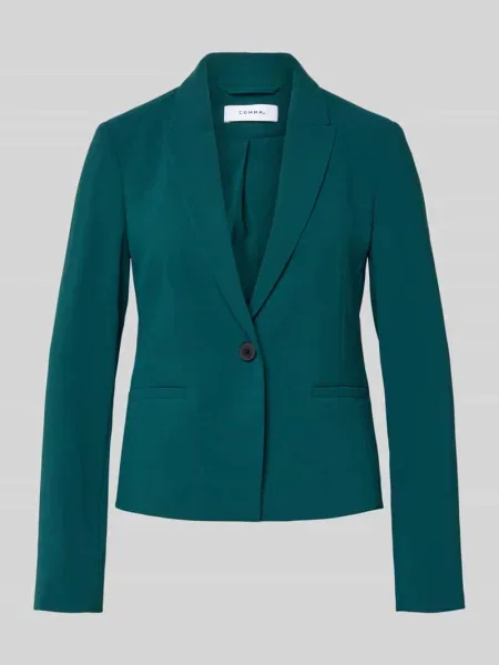Żakiet o kroju slim fit z lamowanymi Comma