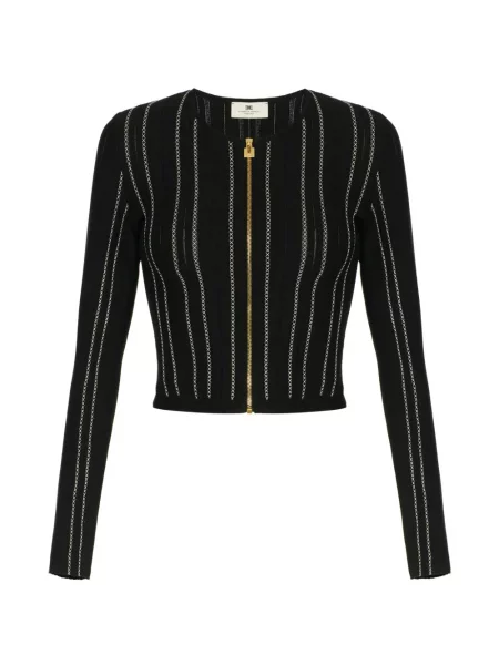 Cardigan Elisabetta Franchi tricotate negru