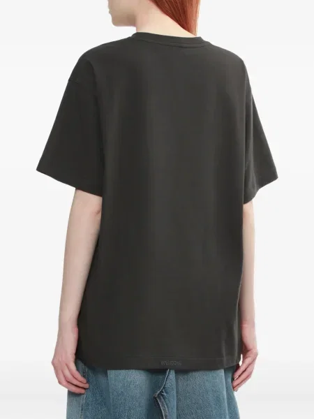 Tricou We11done scurt negru