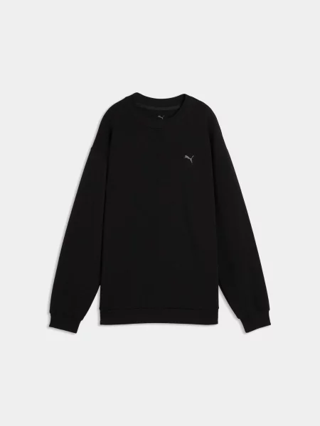 Світшот PUMA W Cloudspun Crew Neck комбінований верх чорний