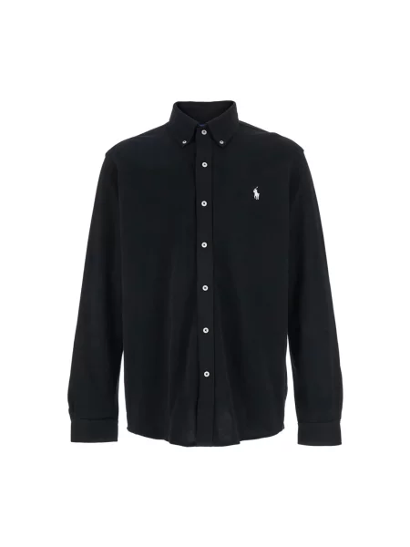 Koszula casualowa z listwą guzikową Ralph Lauren czarna