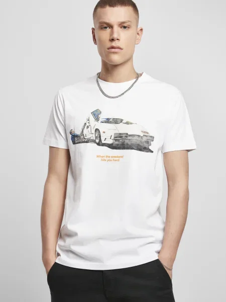 Тениска Mister Tee бяло