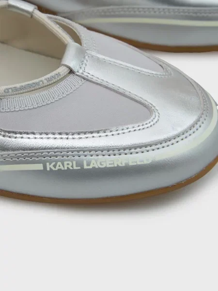 Балетки Karl Lagerfeld серебряные