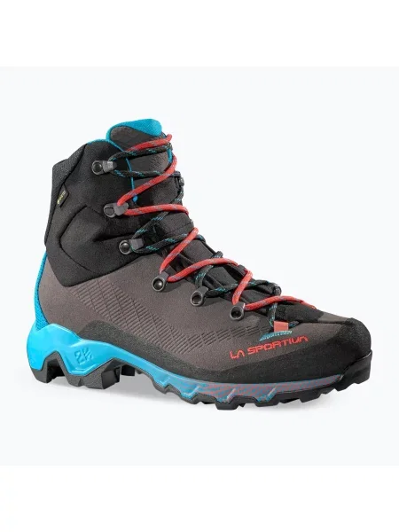 Bocanci de alpinism pentru femei La Sportiva Aequilibrium Trek GTX Carbon/Malibu Blue albastru