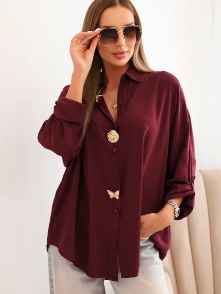 Gulerat cămașă Kesi Włoski alb