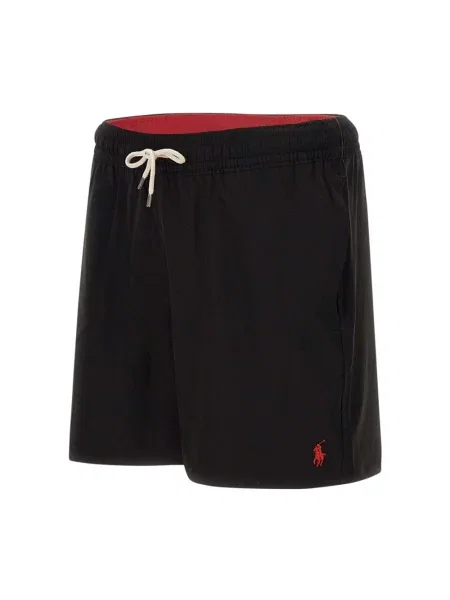 Lniana koszulka polo Polo Ralph Lauren Underwear czarna