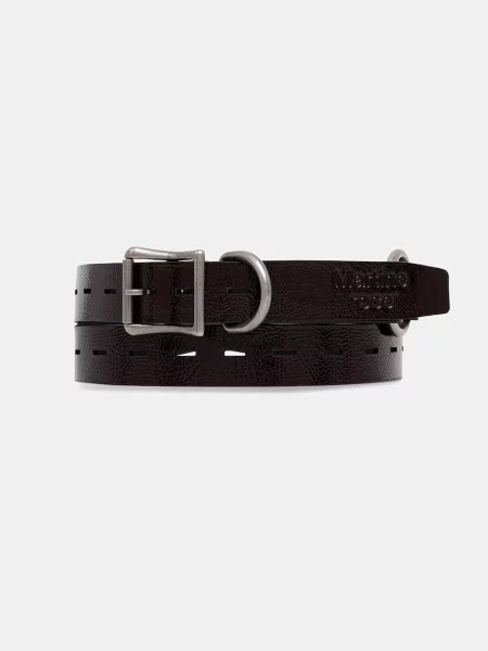 Martine Rose Bondage Belt pasek skórzany różowy