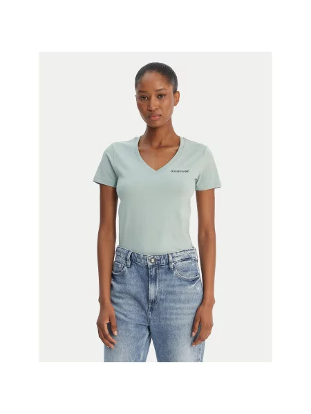 Guess Jeans Футболка Regular Fit зелений