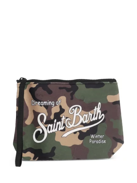 Geantă plic Mc2 Saint Barth cu imagine cu model camuflaj verde