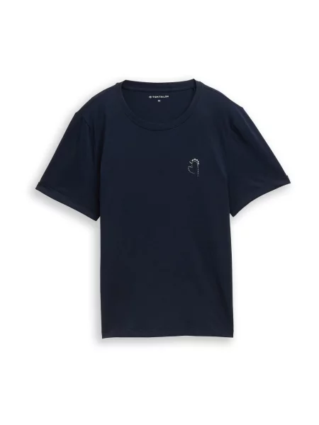 TOM TAILOR Tricou noapte albastru