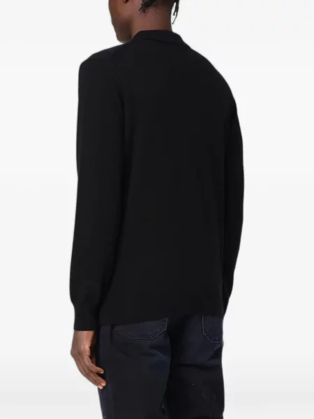Tricou polo Xc tricotate negru