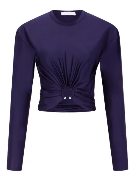 Top Rabanne lung albastru