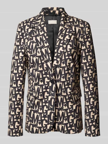 Żakiet o kroju slim fit z kołnierzem z połami Milano Italy